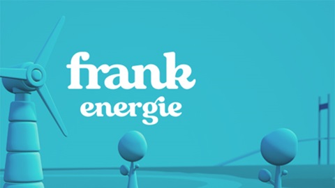 Logo van energieleverancier Frank Energie